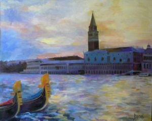 Voir le détail de cette oeuvre: aube a Venise
